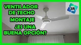 Como instalar ventilador de techo, y mi opinión