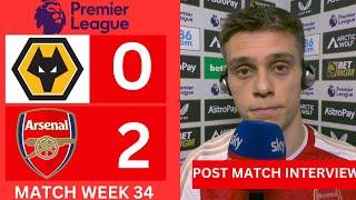 Leandro Trossard Post Match Interview | Wolves vs Arsenal (0-2) |Post Match reactions