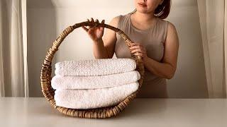 Soft-Spoken ASMR | Luxurious Towel Folding for Deep Relaxation 