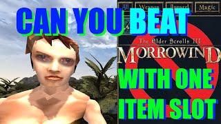 Can You Beat Morrowind With Only One Inventory Slot?