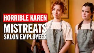 Millionaire Karen Disrespects Salon Staff & Pays the Price!