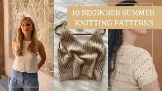 10 Beginner Summer Knitting Patterns