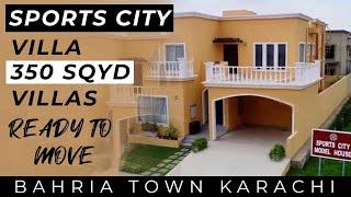 Bahria Town Karachi Sports City Villas 350 SqYd Villas Prices | Ready to Move | Salaam Estate