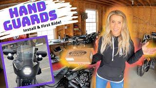 How To: INSTALL HAND GUARDS ON A HARLEY! Memphis Shades first ride impressions!