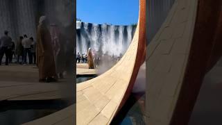 Waterfalls at Expo City Dubai, UAE #expocitydubai #expocity #dubai