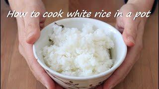 How to cook White rice in a pot, and make the leftover rice to porridge