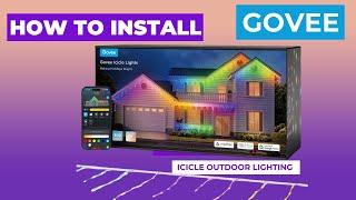 How to install your Govee Christmas icicle lights ￼on your house 