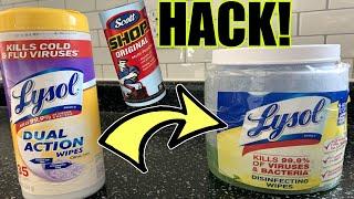 CHEAP LYSOL wipes HACK!