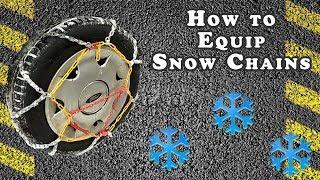 How to equip Snow Chains