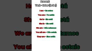 Portuguese Verb Conjugation ESTAR  #europeanportuguese #learnportuguese  #verbconjugation