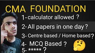 CMA FOUNDATION paper related questions | cma foundation exams dec 22 / June23 #cmafoundationexams