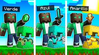 MINECRAFT pero LOS SHULKERS TIENEN OBJETOS de su COLOR! 