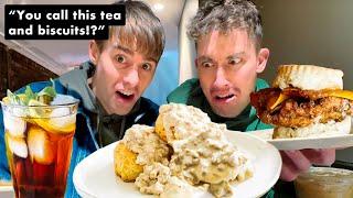 two Brits try Southern Biscuits and Gravy for the first time!