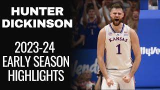 Hunter Dickinson 2023-24 Kansas Jayhawks Early Season Highlights