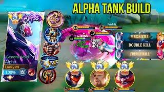 IMMORTAL ALPHA TANK BUILD ! ALPHA BEST BUILD ! mobile legends