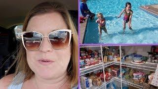 Pool Morning & Super Sunday Grocery Haul! DITL | beingmommywithstyle