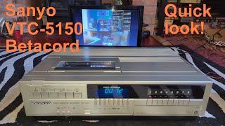 Quick look! Sanyo VTC-5150 Betacord Ep 3 S1