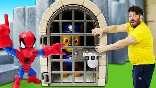 Le avventure dei giocattoli nel castello e il puzzle educativo nell'asilo di Andrea! Video per bimbi