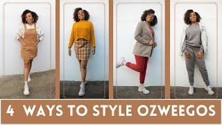 4 WAYS TO STYLE  ADIDAS OZWEEGOS | #FALLLOOKBOOK |  COMFY COZY CHIC #TheTubbyEffect