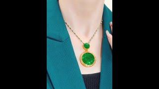 Green Jade Pendant Necklace