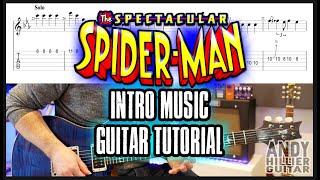 The Spectacular Spider-Man Intro Music Guitar Tutorial