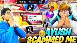 UG Ayush Scammed my 20,000 Diamonds and deleted my id