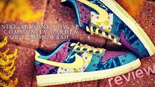 Nike SB Dunk Low SP 'Community Garden or Lemon Wash' Classic Style Review & On Feet