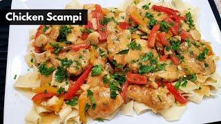 Restaurant Style Chicken Scampi | Olive Garden Copycat Recipe