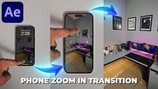 Zoom Though Phone Screen Transition in After Effects - After Effects Tutorial | No Plugins