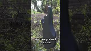 Refinish your guitar,Sand it, painting it and buffing #luthier #guitarplayer #paintingguitar