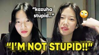 KAZUHA's response to fans who call her "STUPID" every livestream