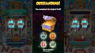 745K  Spin Target Complete In Coin Master + 600 Token Spin Magical Trial #coinmaster