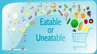 "Eatable or Uneatable" is a game for children and adults.