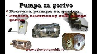 Provera pumpe za gorivo i  električnog kola pumpe goriva