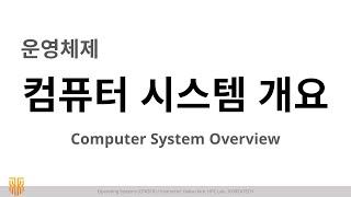 [OS] Lecture 1. Computer System Overview / 운영체제 강의