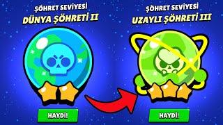 ŞÖHRET SEVİYESİNİ BAŞINDAN SONUNA TAMAMLADIM TÜM ÜCRETSİZ HEDİYELER GELDİ !! BRAWL STARS