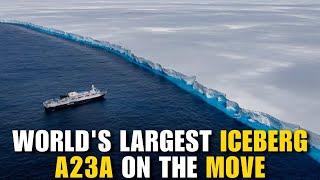 A Colossal Escape: World's Largest Iceberg A23a Drifts Into the Unknown