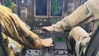 C-130J Takeoff Pilot Cockpit View