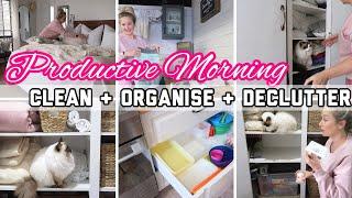 PRODUCTIVE MORNING |CLEAN #WITHME |TACKLING THE TO DO LIST | CLEANING & ORGANISATION MOTIVATION