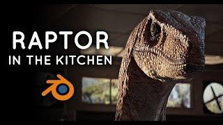 Raptor in the Kitchen | Blender 2.8 Animation & Shot Breakdown