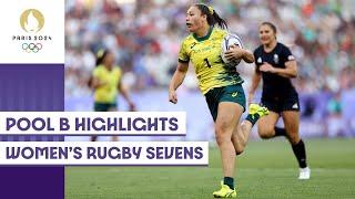 Pool B Highlights | Women's Rugby Sevens | #Paris2024 Highlights