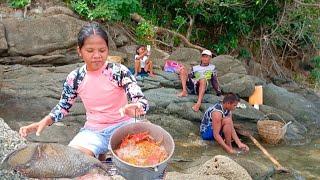 WE CAUGHT GIANT TRIGGER FISH AND CRABS FOR LUNCH SA TABING DAGAT