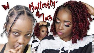 EASIEST DISTRESSED BUTTERFLY LOCS BOB EVER! ILLUSION CROCHET BRAID PATTERN, TIPS | MARY K. BELLA