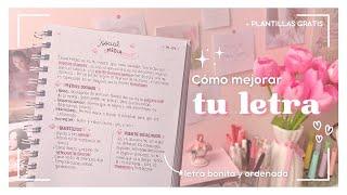 ⋆𐙚₊˚⊹ ¿Cómo tener la letra más bonita?  ₊˚⊹ - + PLANTILLAS GRATIS