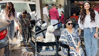 Daisy Shah Spotted At Bandra With Her Pets Theo & Miko | MS shorts