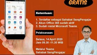 Cara Gabung Workshop Online Teams SangPengajar