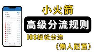 【小火箭懒人配置分流规则】IOS翻墙指南｜IOS高级分流｜机场推荐｜机场秒开8k｜机场解锁ChatGPT｜解锁流媒体｜小火箭Shadowrocket教程｜