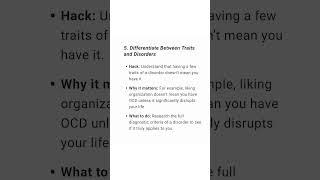 "Psychological Hacks: Why Mental Disorders Feel So Relatable" #mentalhealth  #facts