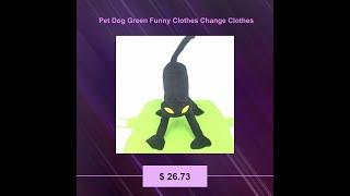 Pet Dog Green Funny Clothes Change Clothes