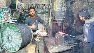 Incredible Process Of Making Iron Holding Tongs & Pure Silver Wire In A Local Factory